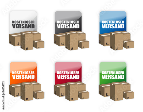 Kostenloser Versand Button - Info Gratis Versand