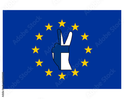 Finnland Handzeichen