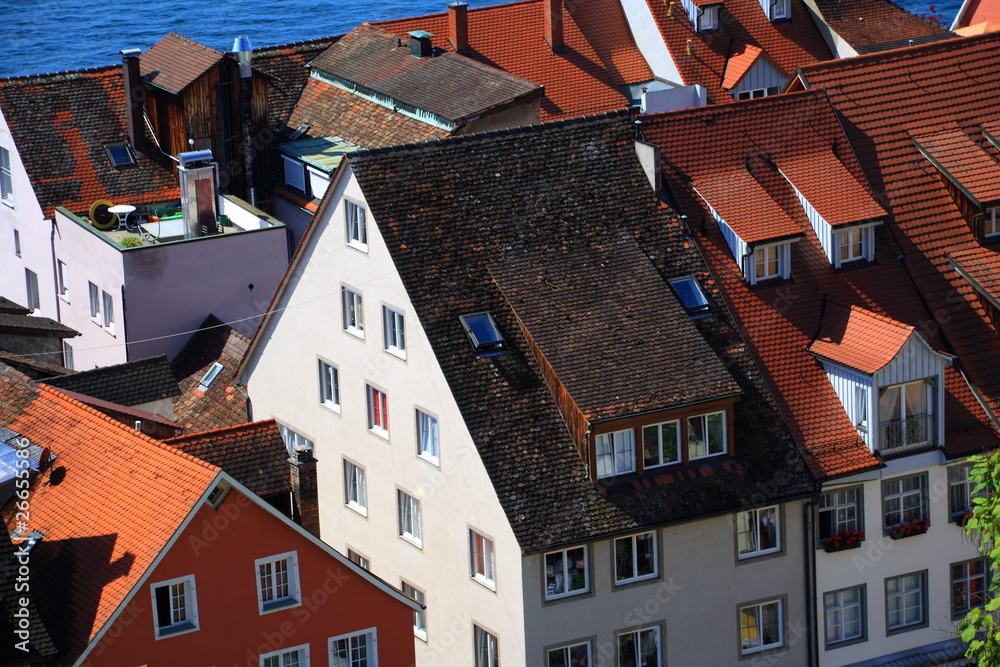 Крыши маленького немецкого городка.