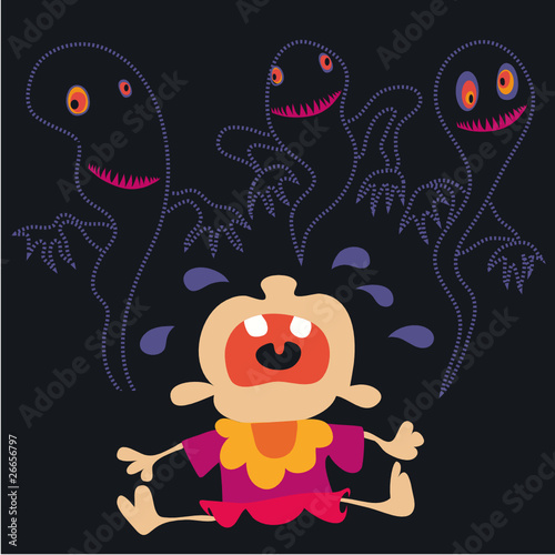 Crying Kid and demons