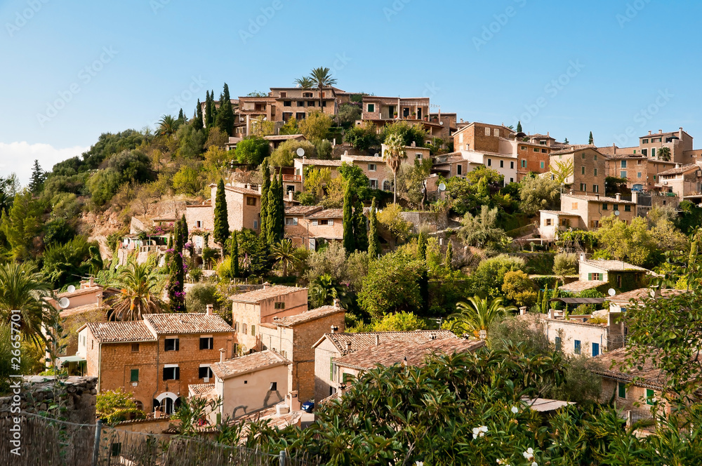 mediterranean village of Majorca island, Spain