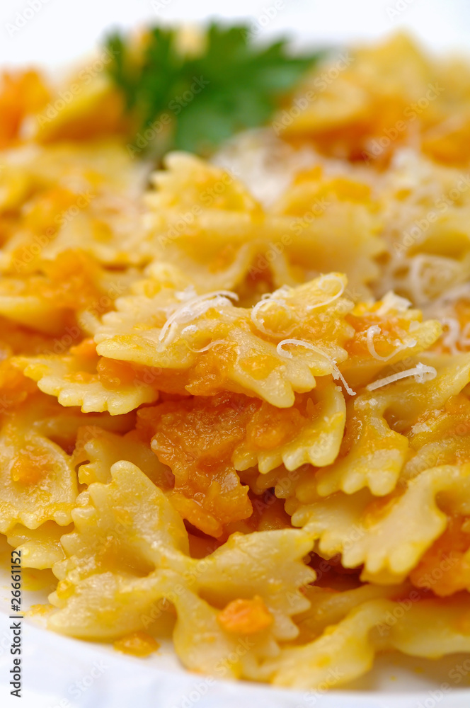 Pasta with pumpkin - Pasta con la zucca Pasta with pumpkin - Pasta con la zucca