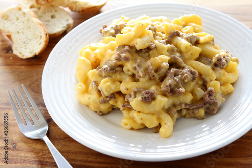 Macaroni and Cheese with Beef