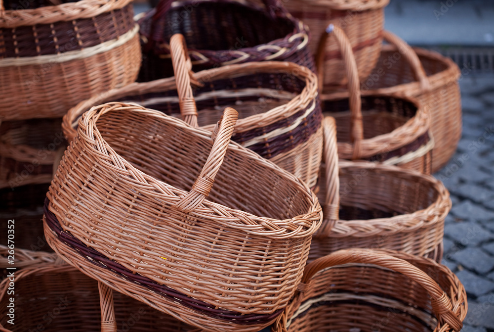 Wicker baskets Wicker baskets