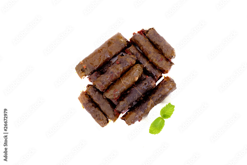 Meat stuffed grape leaves Meat stuffed grape leaves