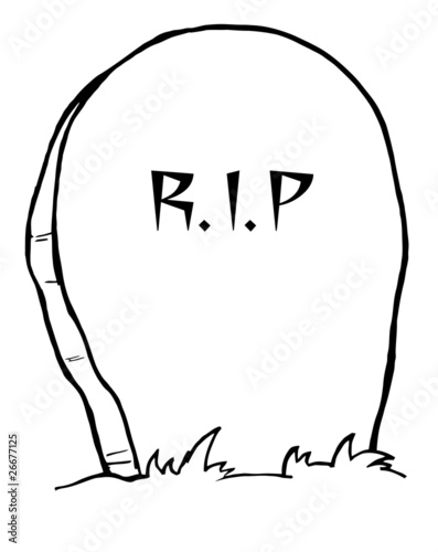 Outlined Tombstone