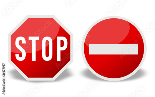Stop/Sens interdit