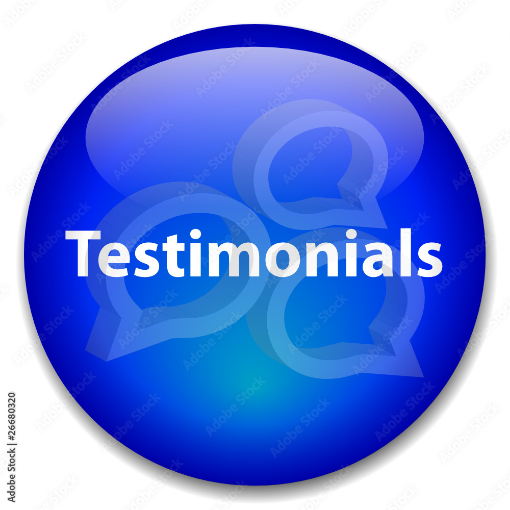 TESTIMONIALS Web Button (business kudos speech bubbles customer) TESTIMONIALS Web Button (business kudos speech bubbles customer)