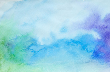 color strokes watercolor painting art