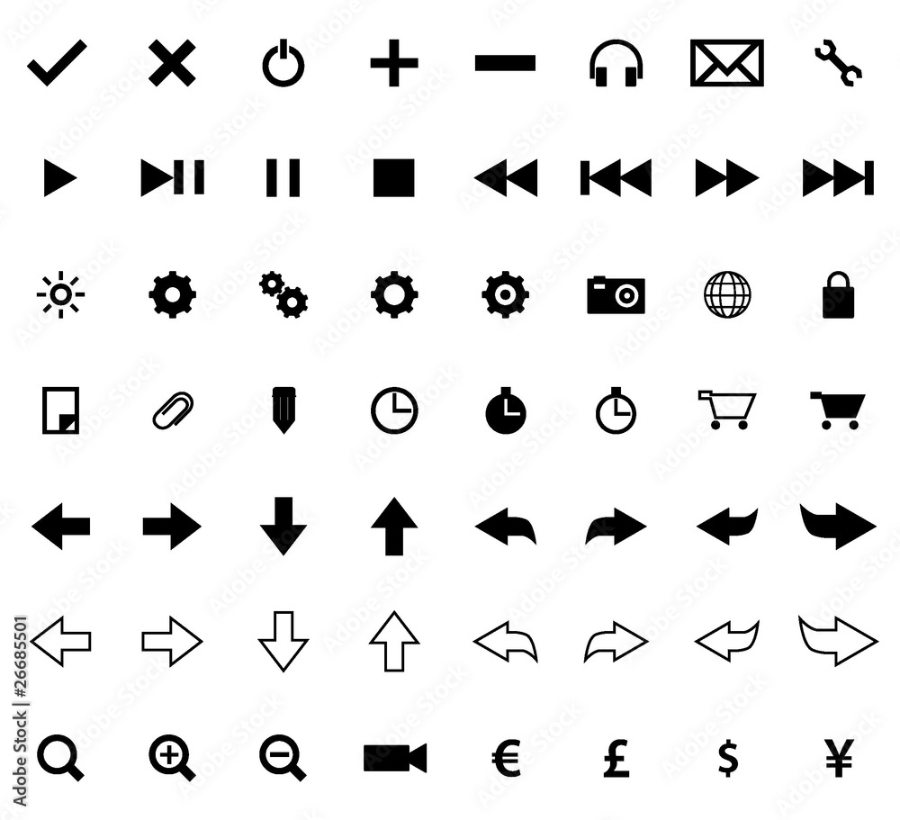 Icons for aplication web
