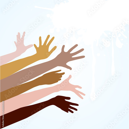 Happy hands vector