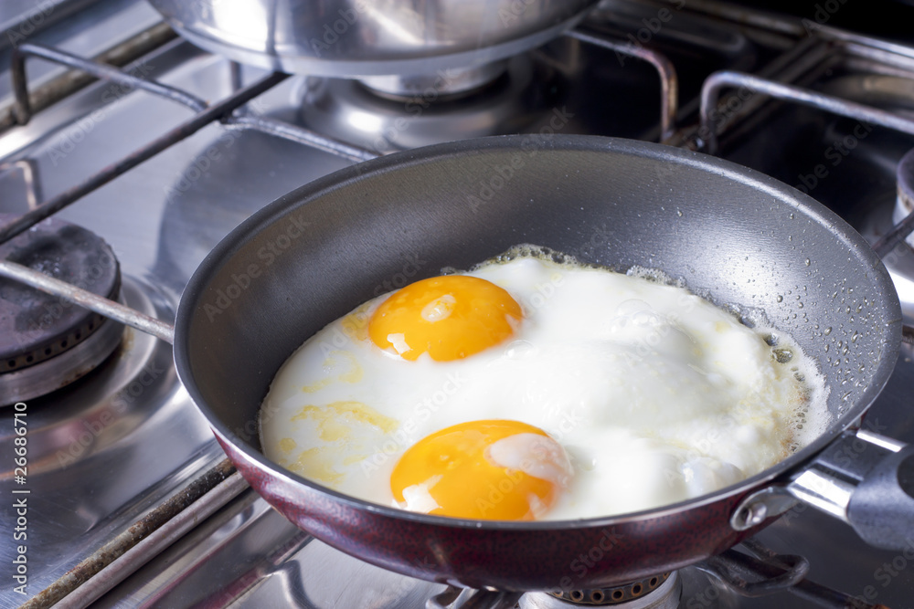 Fried Eggs in a Pan Fried Eggs in a Pan