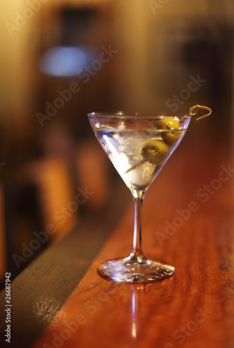 Martini with olives