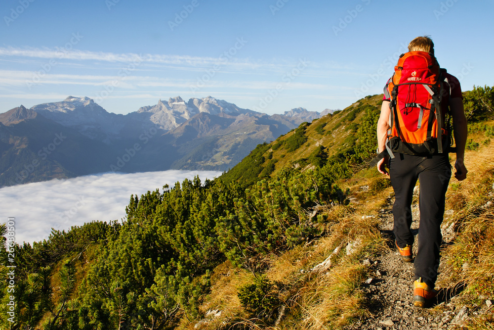 Fototapeta premium Über dem Nebel