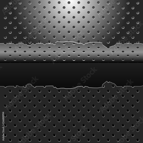 broken perforated