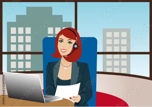 Smiling business woman