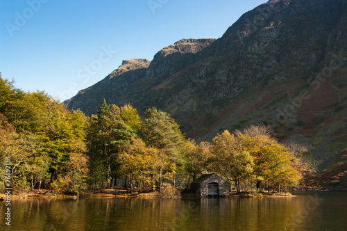 Wastwater boathouse and screes
