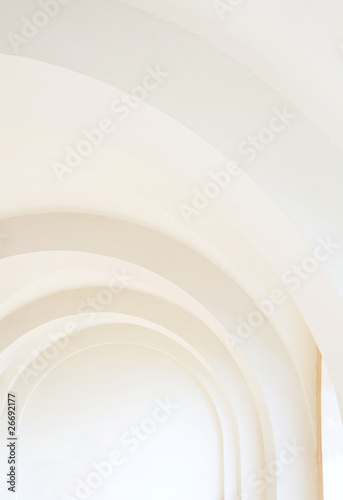 White arched pathway