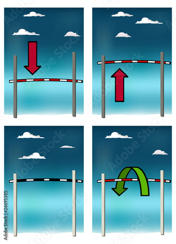 High jump bar