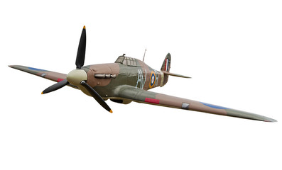 Acrylglasbilder Alte Flugzeuge Altes Jagdflugzeug mit Propeller  © kmiragaya