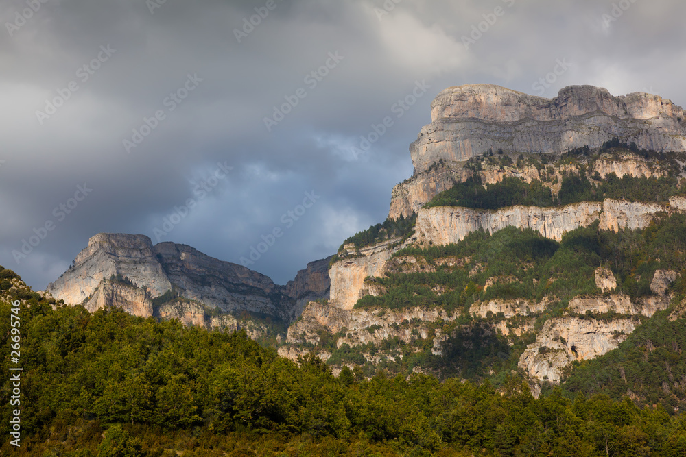 Montañas del Cañon de Añisclo, Ordesa, Huesca, España