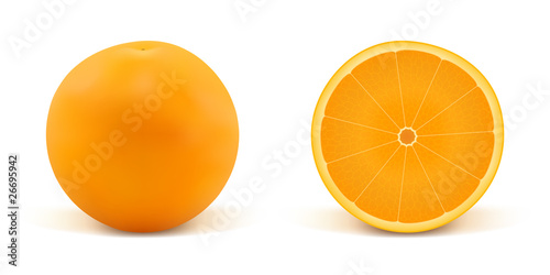 Orange and part of orange