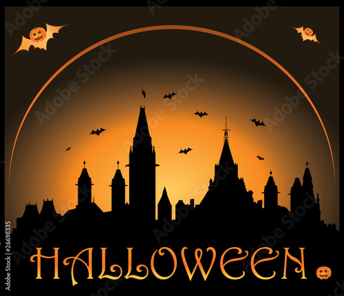 Halloween background vector