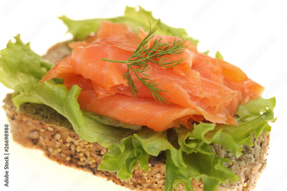 Smoked Salmon Open Sandwich Smoked Salmon Open Sandwich