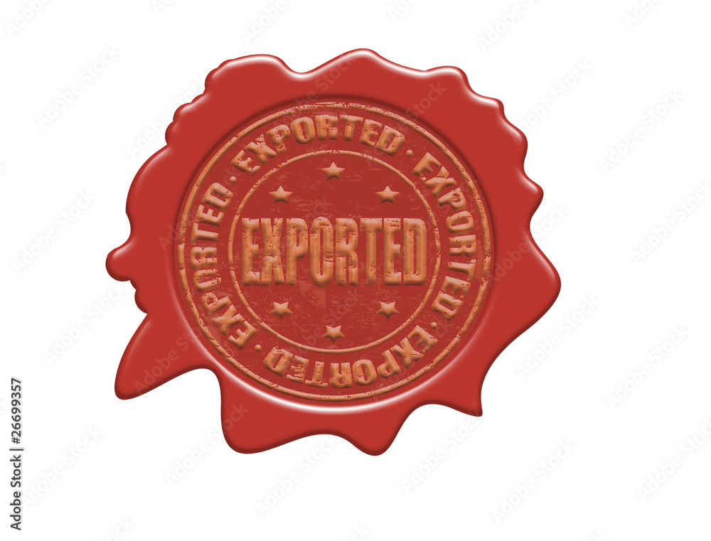 Exported wax seal Exported wax seal