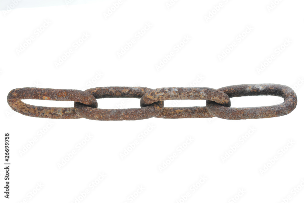 Obraz premium Large rusty chain.