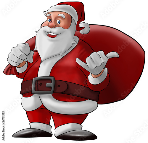 hang loose santa claus