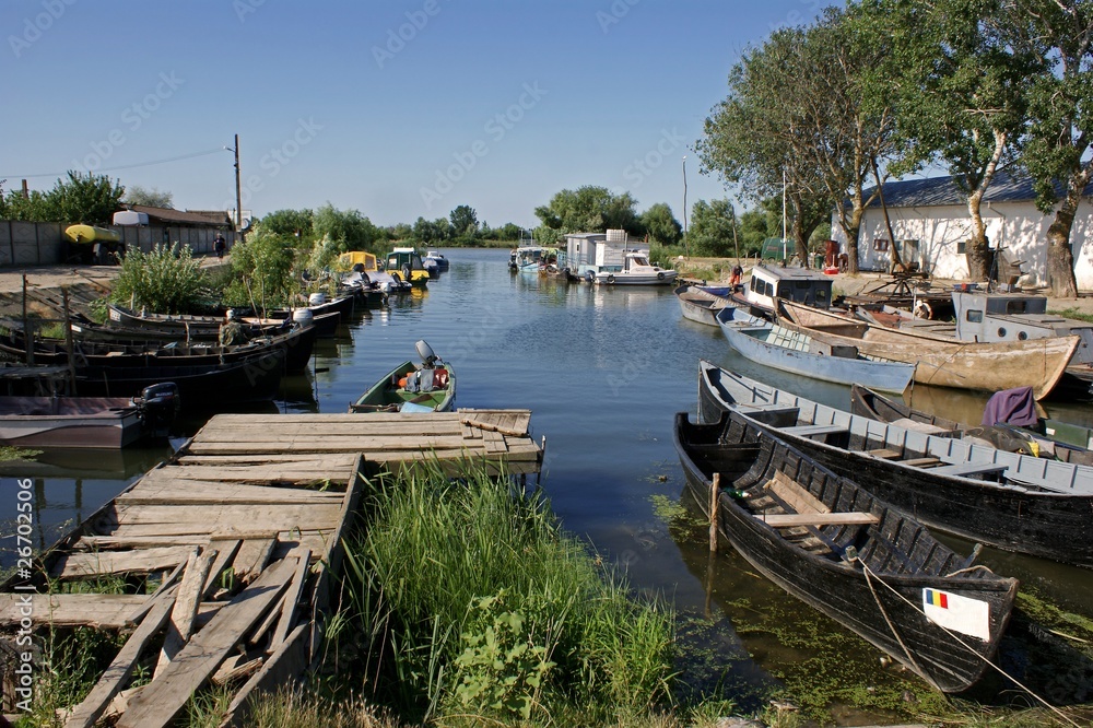 Fototapeta premium Sfantu Gheorghe - Hafen