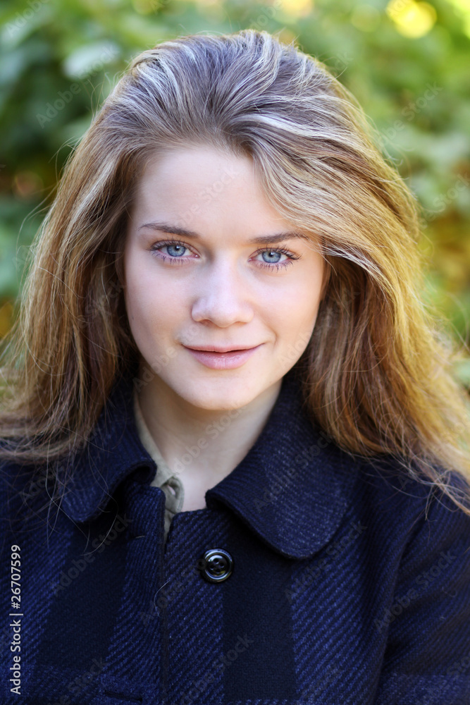 Beautiful young woman. Outdoor portrait Beautiful young woman. Outdoor portrait