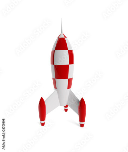 Rakete mit Freistellungspfad photo