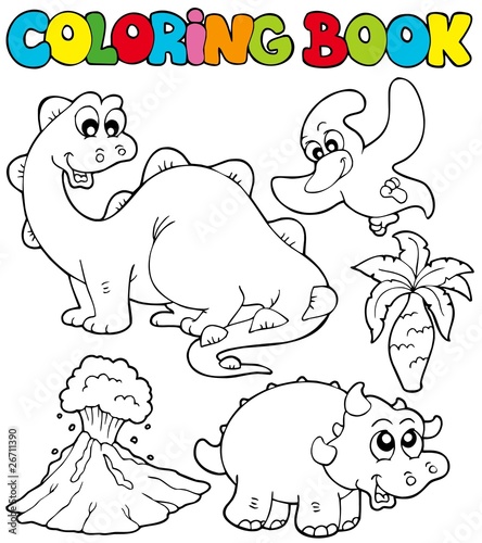 Coloring book with dinosaurs 2