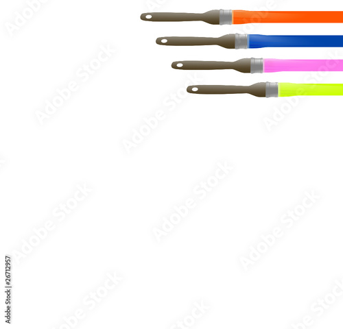 pinceaux et couleurs