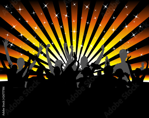 party with happy people