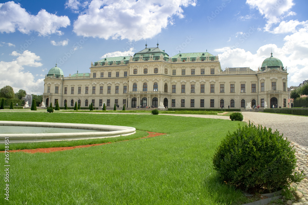Belvedere  palace in Vienna