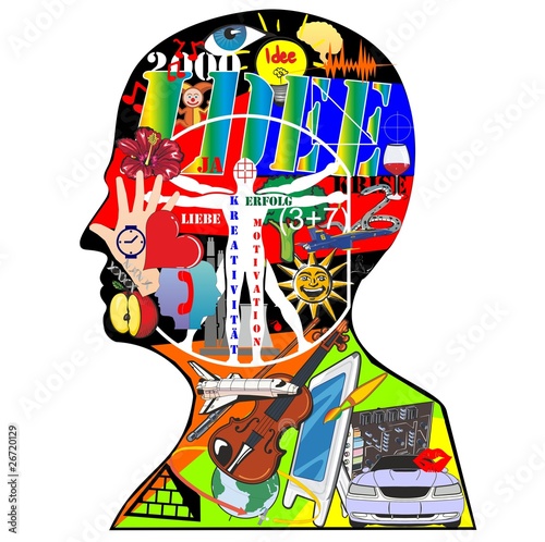 idee /profil / kreativität / silhouette