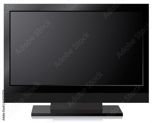 Black LCD, LED, Plasma TV Screen