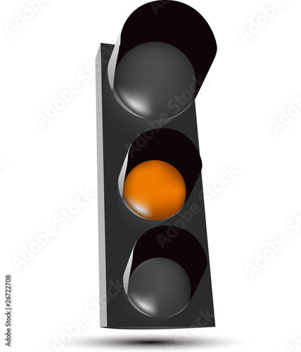 Feu tricolore - Orange