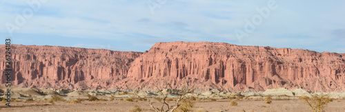 Red canyon in Ischigualasto, Argentina.