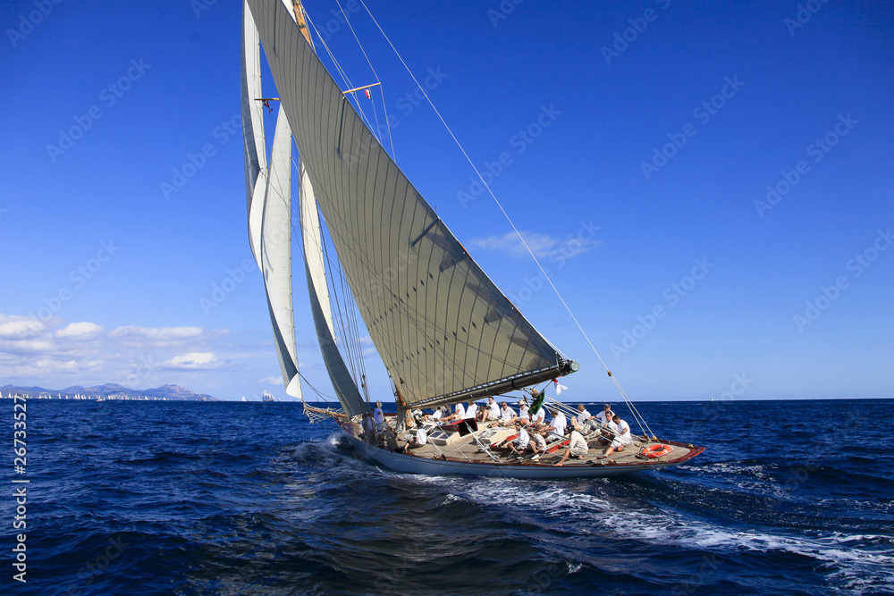 Obraz premium Voiles de Saint-Tropez