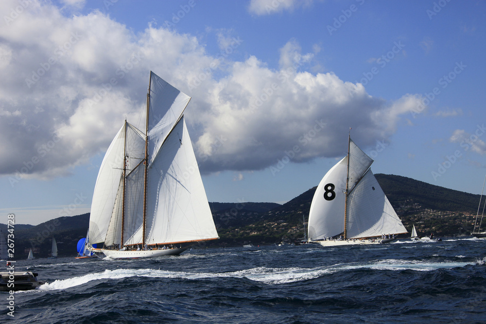 Fototapeta premium Voiles de Saint-Tropez