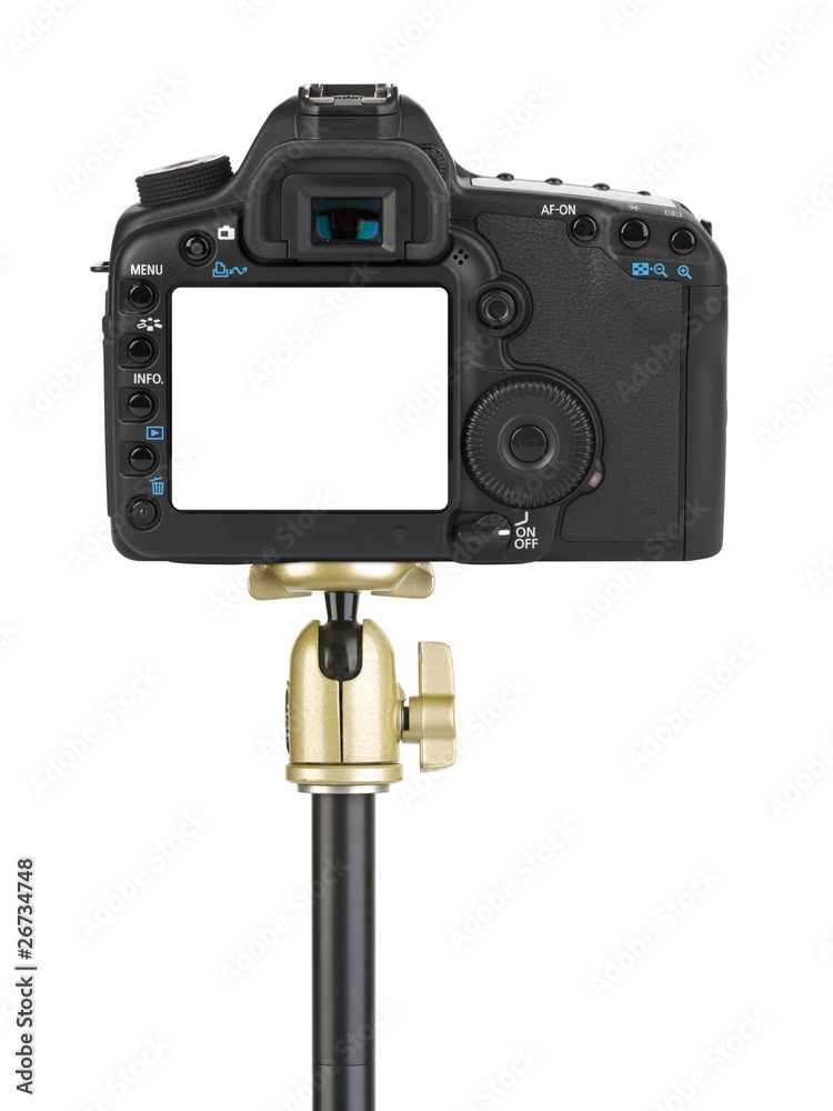 Camera on tripod Camera on tripod