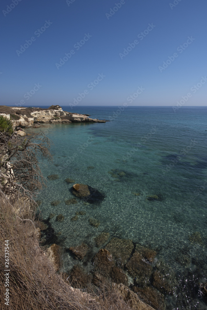 View of italian sea