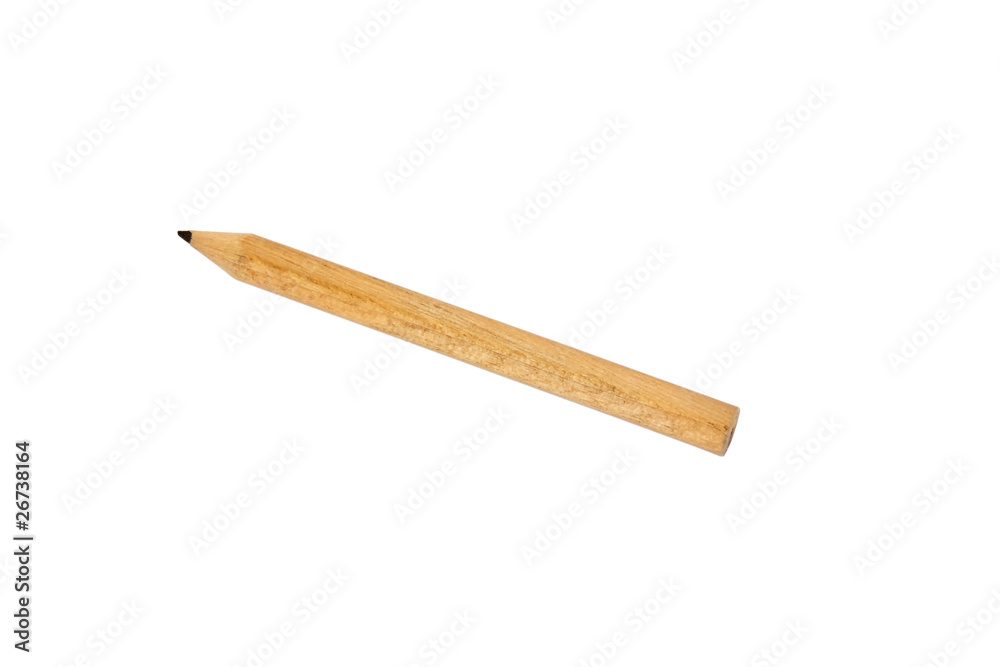 Single pencil isolated on white background Single pencil isolated on white background
