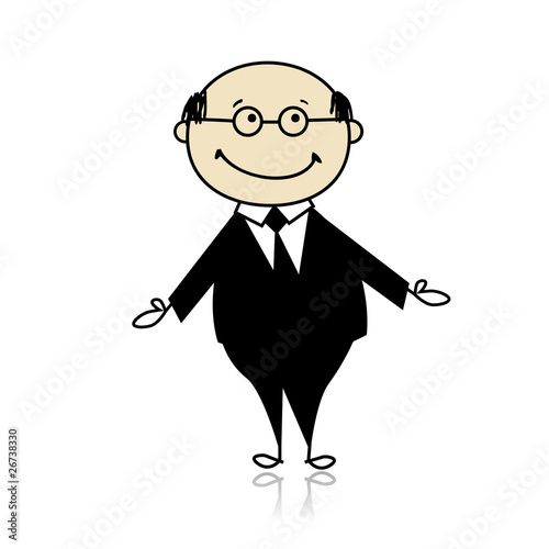 Business person icon, illustration for your design