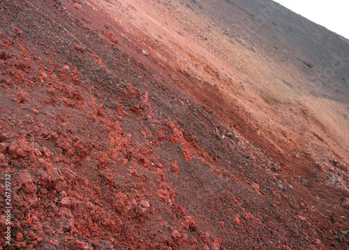 mars landscape (tne crater of Etna vulcano) photo