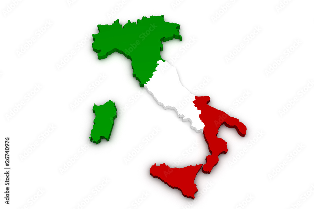 italia 3d bandiera
